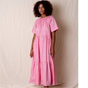 Caron Callahan Ella Dress in Pink Floral XS